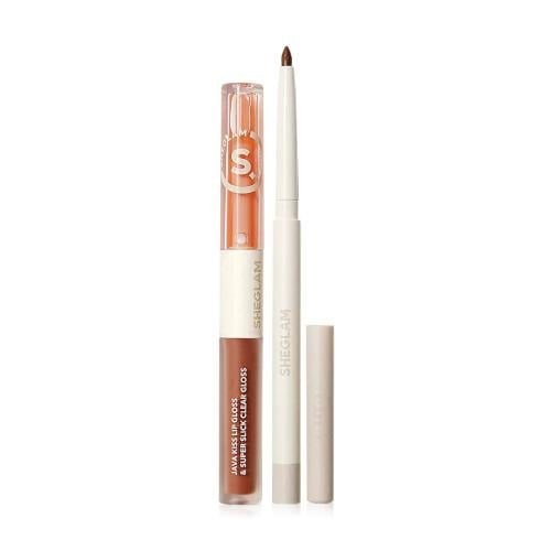 Liner And Lip Duo Set-Haute Co أحمر شفاه شجلام ومح...