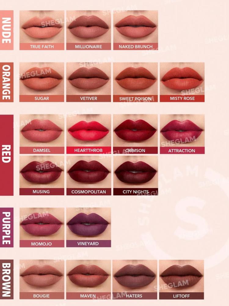 Shaglam Long Lasting Matte Lipstick Vetiver - ڤانير