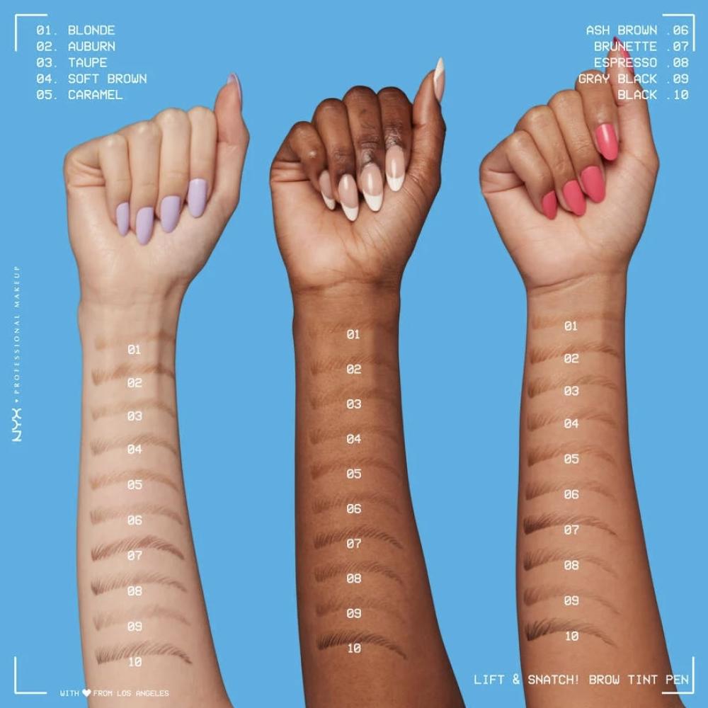 ان واي اكس قلم حواجب شعرة شعرة اسود