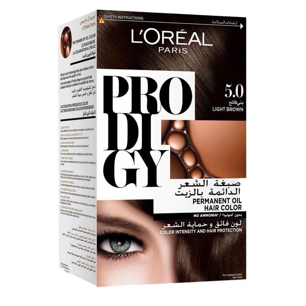 لوريال صبغة شعر برودجي رقم 5.0 بني فاتح