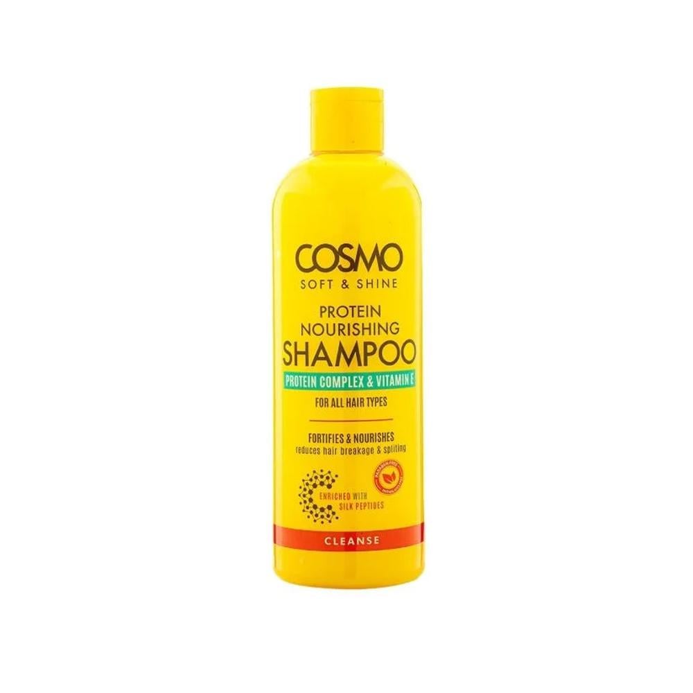 Cosmo Soft & Shine Curly Hair Shampoo Protein & Vitamin E 480ml NEW
