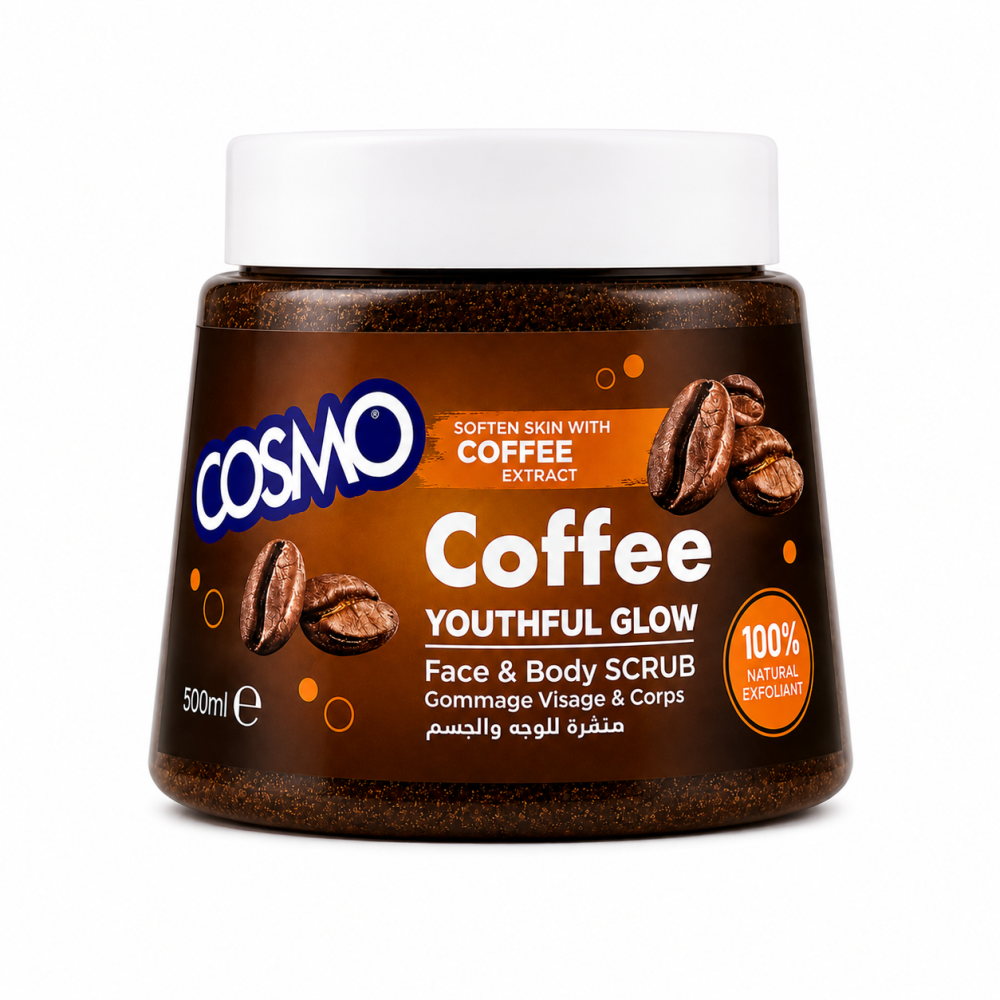 ボディ・フェイスケア COSMO BEAUTY Face&Beauty totalcareSystem Cosmo Face & Body Scrub Coffee 500ml NEW - ڤانير