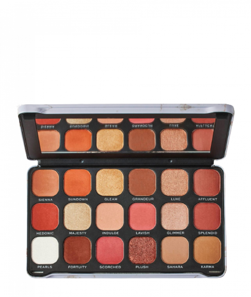 MAKEUP REVOLUTION - FOREVER FLAWLESS - SHADOW PALETTE - 18 eyeshadows -  DECADENT