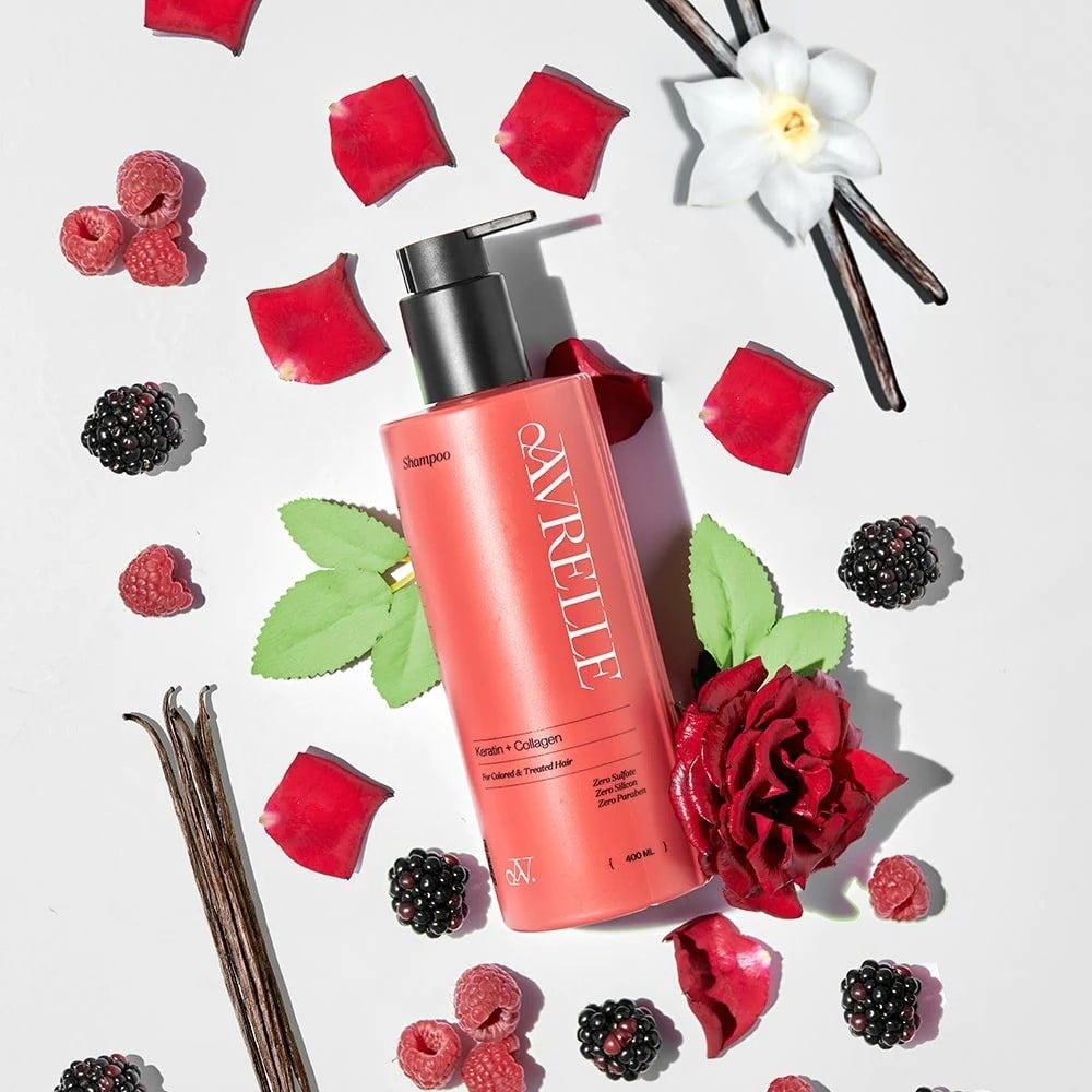 افاريل شامبو الشعر بالكيراتين والكولاجين 400 مل