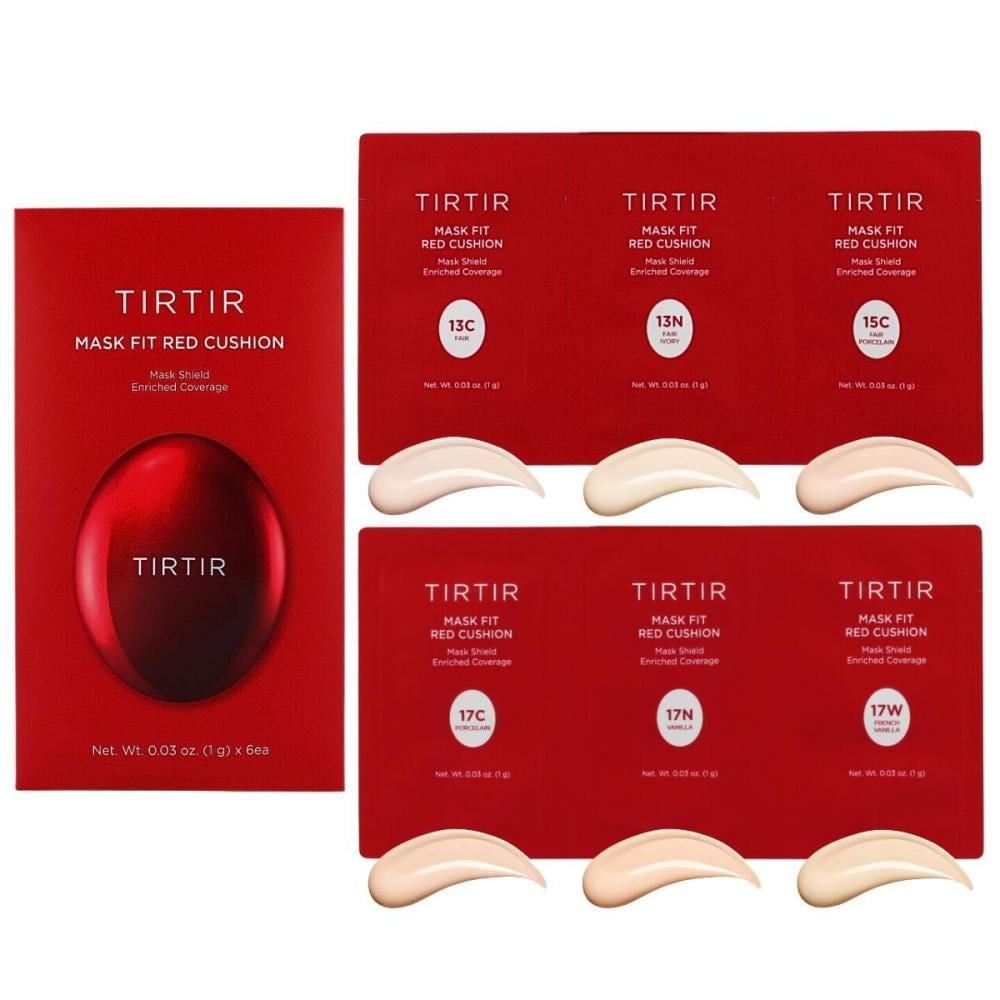 Terry Terry Fit Red Cushion Mask Set 6*1(13C, 13N, 15C, 17C, 17N, 17W)