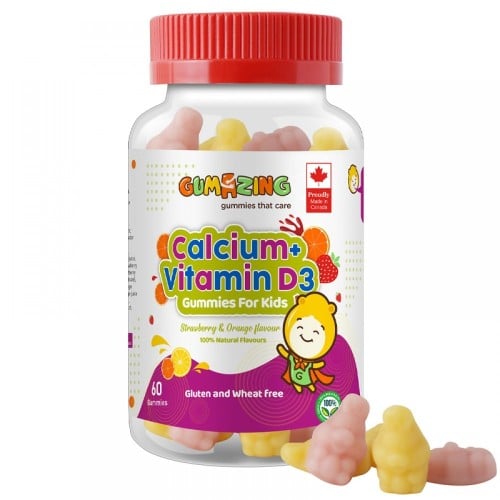 جاميز حلوى اطفال كالسيوم وفيتامين د ٣ -60 قطعة