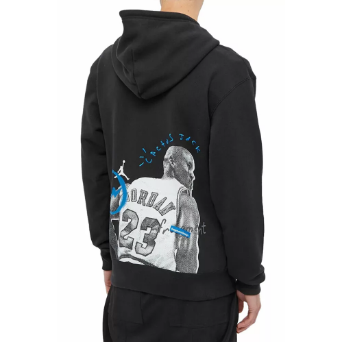 Jordan x Travis Scott Cactus Jack x Fragment Hoodie Black