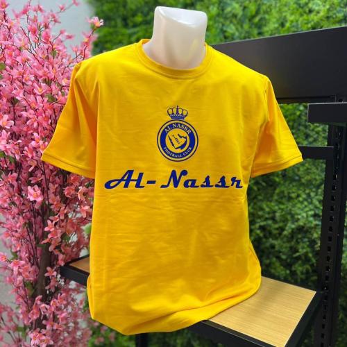 تيشيرت النصر لون أصفر تصميم خاص