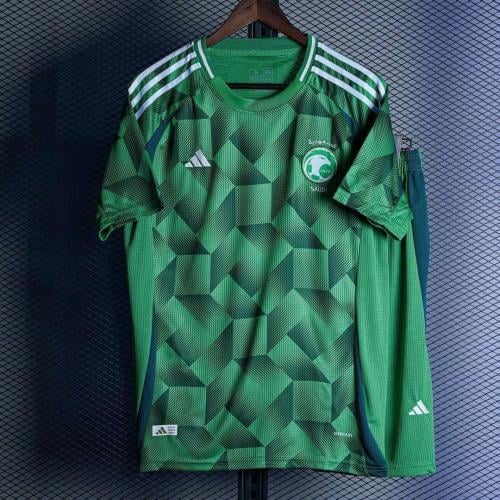 طقم المنتخب السعودي الجديد الأساسي لون أخضر 2025 -...