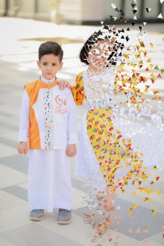 سديري أجواء رمضان لون برتقالي