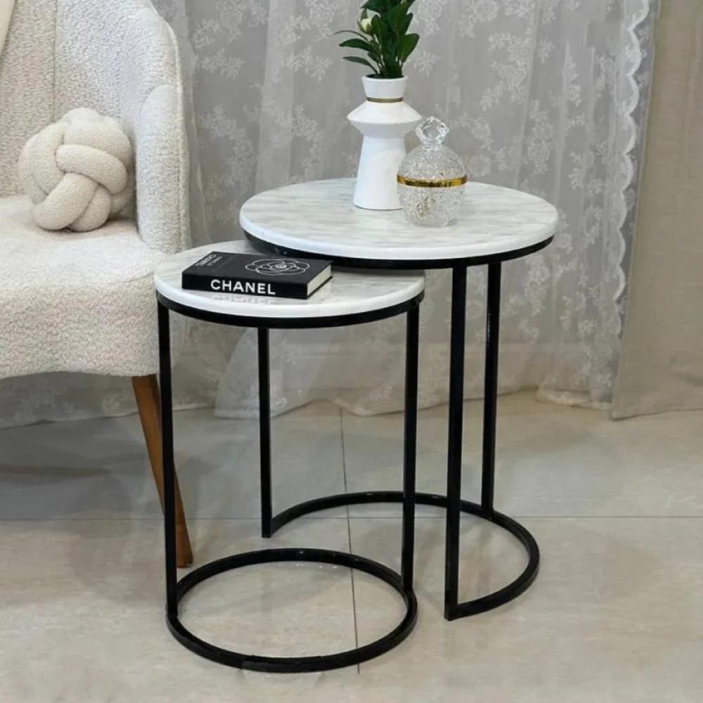 طاولة زاوية بديل الرخام