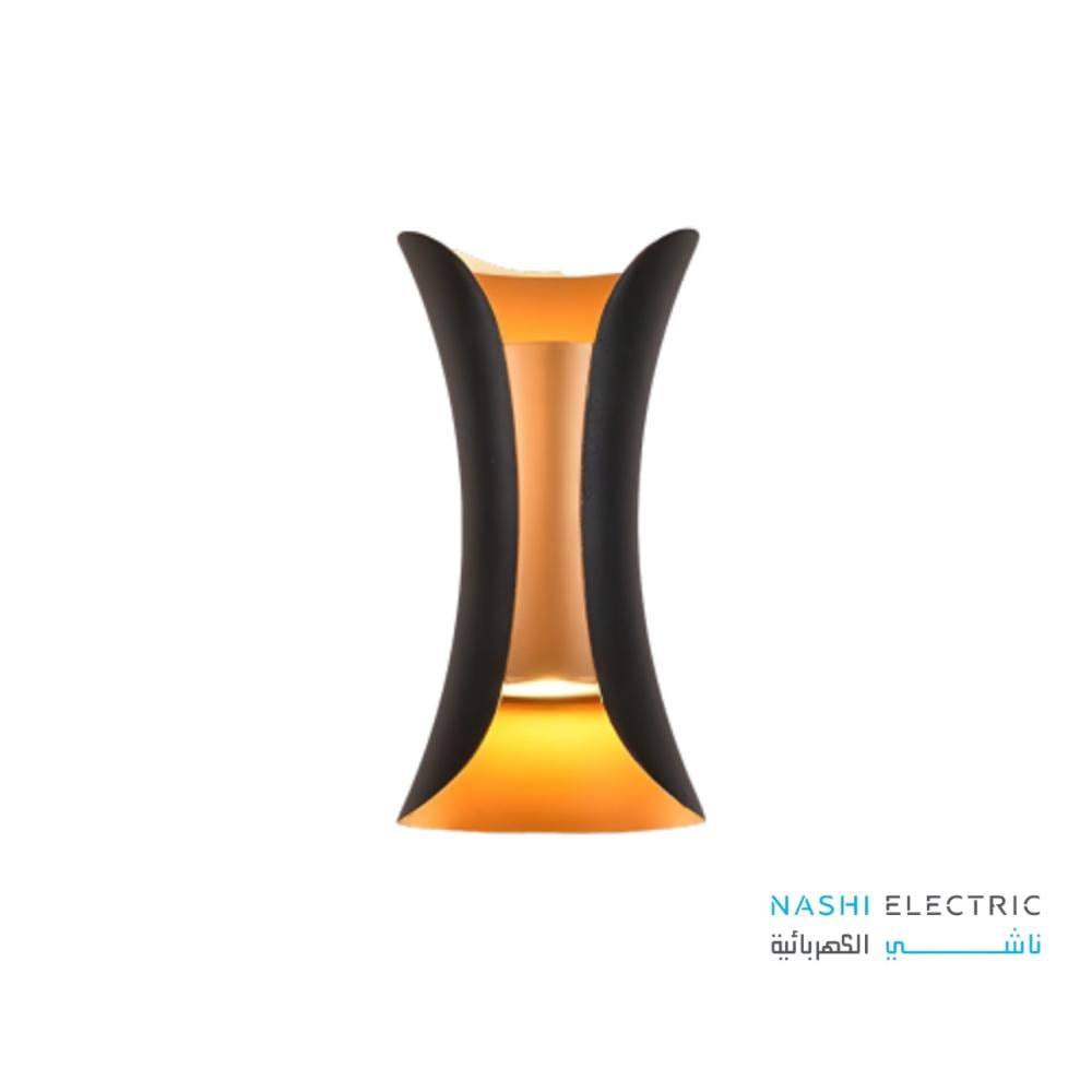 ابليك كشاف سور اسود ذهبي باضاءة ليد