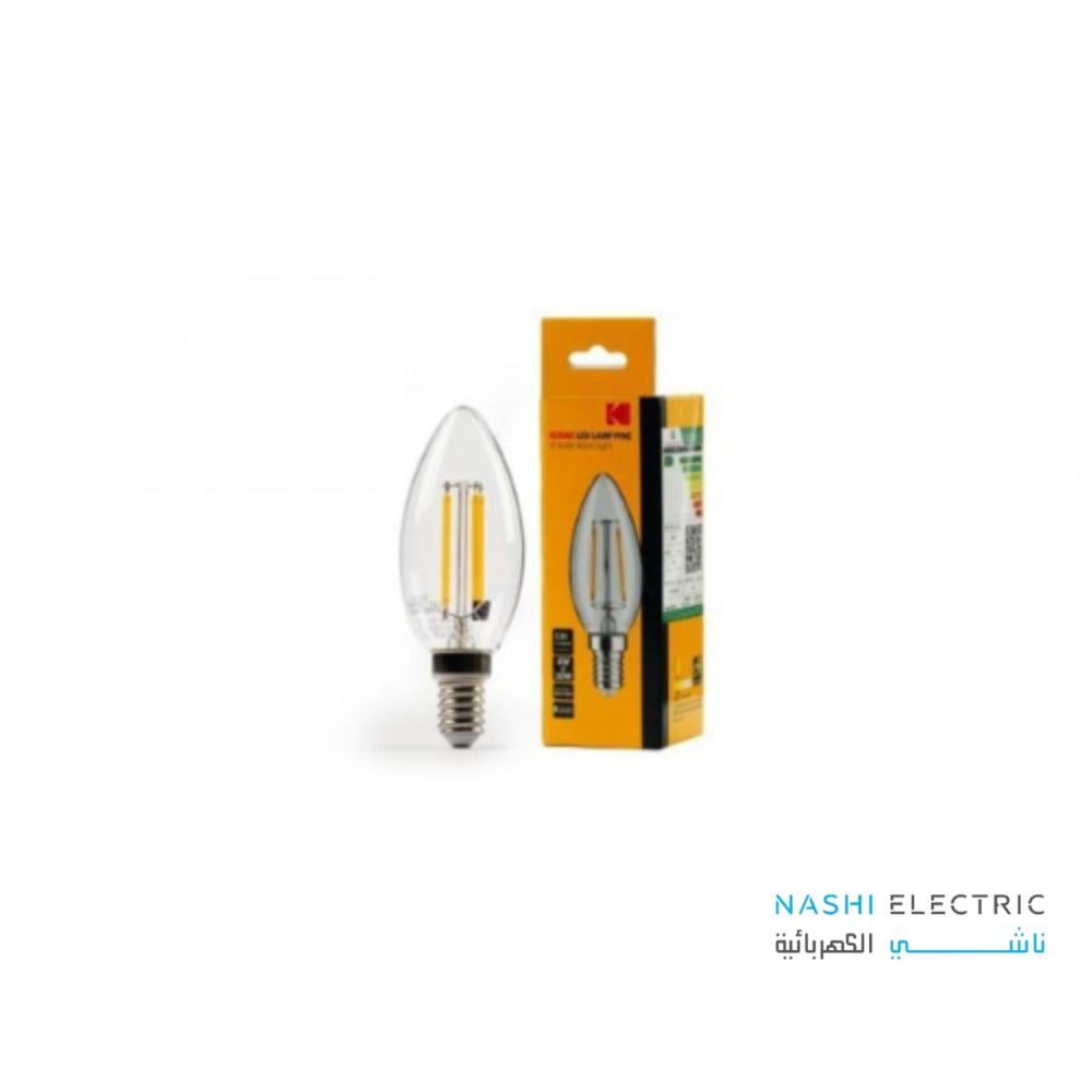 لمبة ليد بلح 4 وات E14 شفاف فيلمنت كوداك