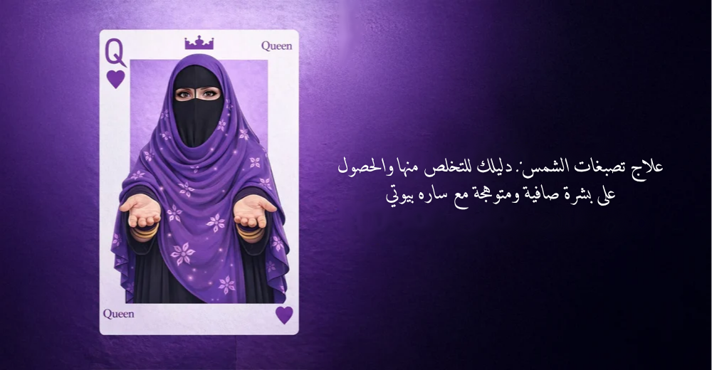 علاج تصبغات الشمس: دليلك للتخلص منها والحصول على بشرة صافية ومتوهجة مع ساره بيوتي