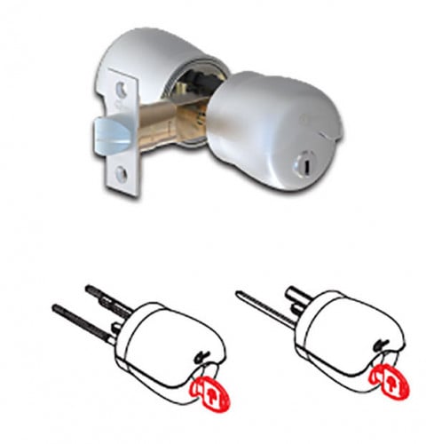 كيلون رمانة مفتاح جهتين لون كروم