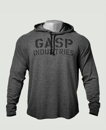 gasp long sleeve thermal hoodie