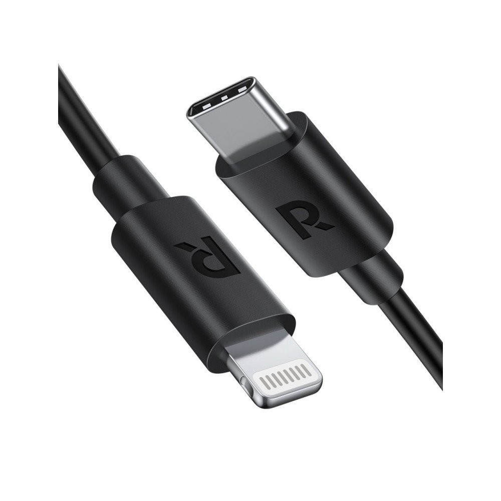 Ravpower iPhone Type C fast charger cable approved by Apple, 3 meters  CB1034 - Black - الدهماني للاتصالات Aldahmani Telecom