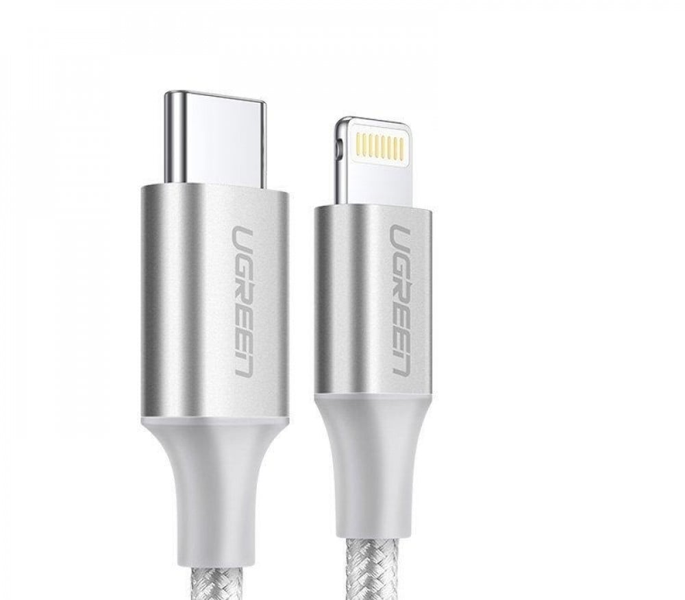 Ugreen Cable USB-C To Lightning 2M Silver - الدهماني للاتصالات Aldahmani  Telecom