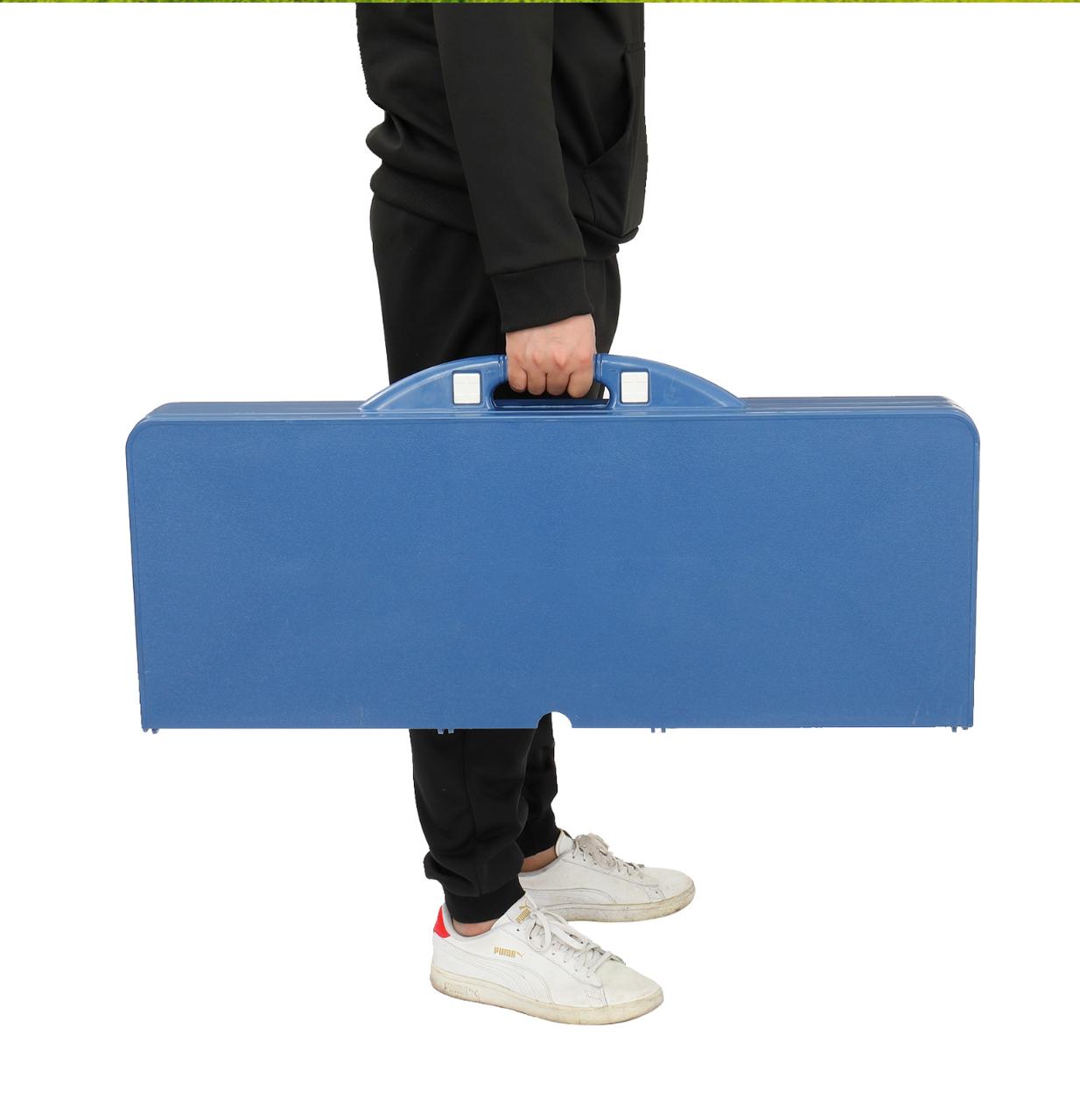 طاولة نزهات قابلة للطي مناسبة للتخييم والأنشطة الخارجية-لون ازرق