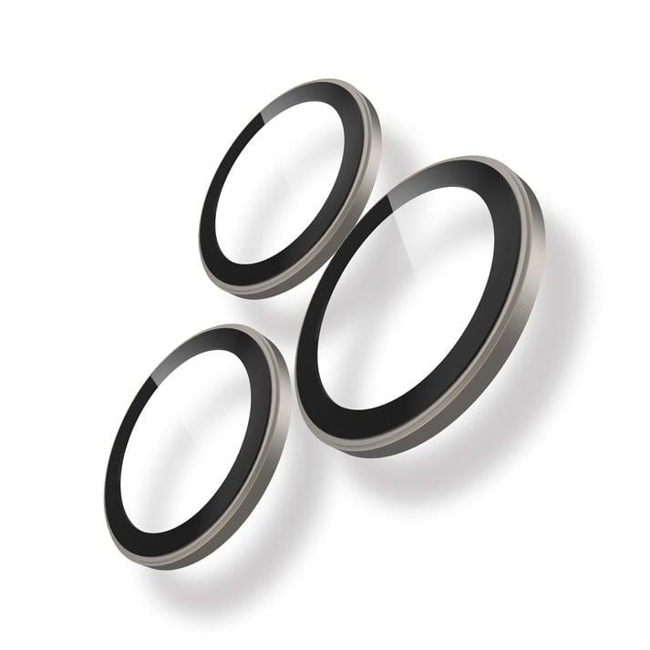 حماية عدسة ايفون 15 برو ماكس اسود مطفي