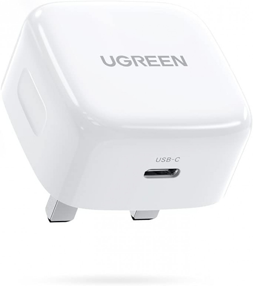 Ugreen Nexode 30W USB-C PD GaN Fast Charger UK - White - الدهماني