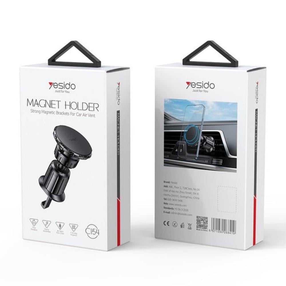 يسيدو حامل جوال مغناطيسي فتحة مكيف السيارة اسود-C154