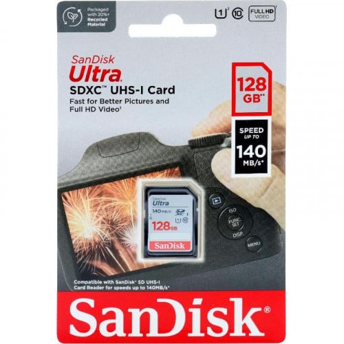 سانديسك الترا ذاكرة كاميرا 128جيجا-SanDisk Ultra