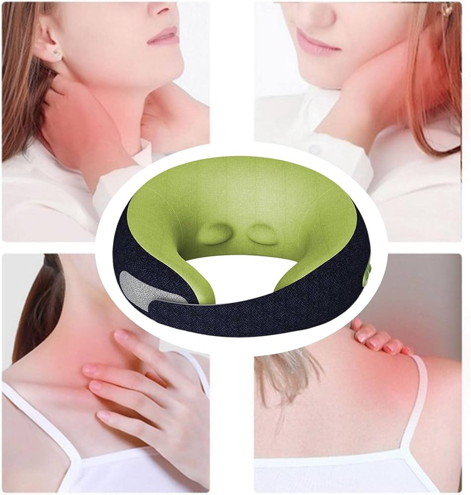 Neck Support Pillow with Massager