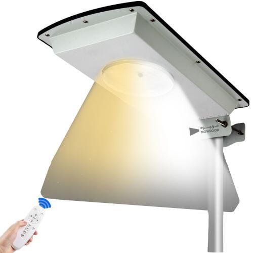 لمبة طاقة شمسية بلوح طاقة شمسي مدمج تعمل كامل الليل بشكل الي ويمكن تغي