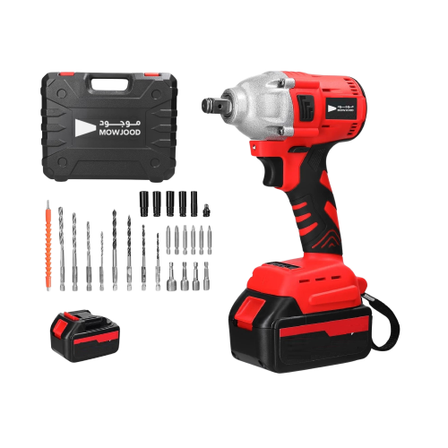 طقم دريل لاسلكي 2 في 1 للمنزل والسيارة بقدرة عالية لسهولة ثقب الحائط و