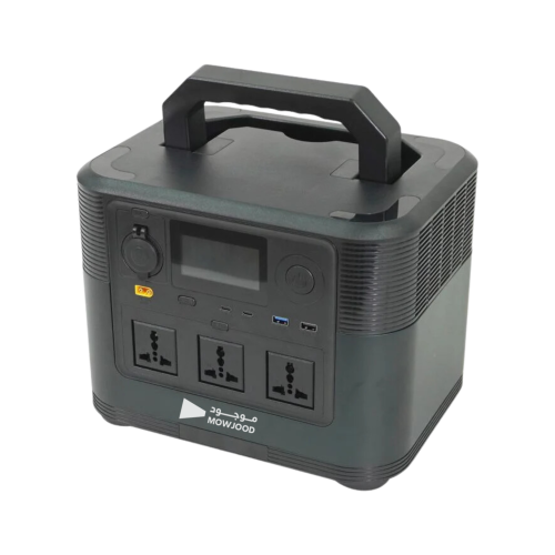 بطارية متنقلة بقدرة 1200 واط تدعم الشحن بالطاقة الشمسية ومنافذ متعددة