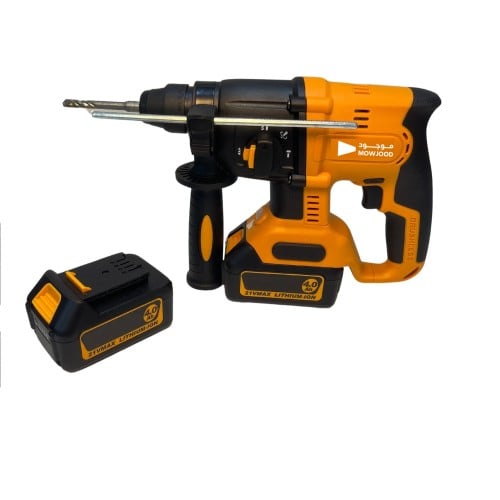 طقم دريل لاسلكي بقدرات الكهربائي مزود ببطاريتين كبيرتين و4 أوضاع للخرس