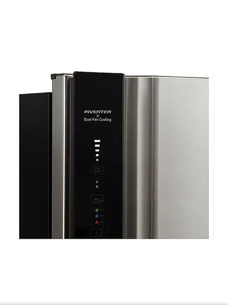 ثلاجة هيتاشي بابين ، 550 لتر، 19.4 قدم ، سلفر, تيلاندي R-V725PS7K PSV