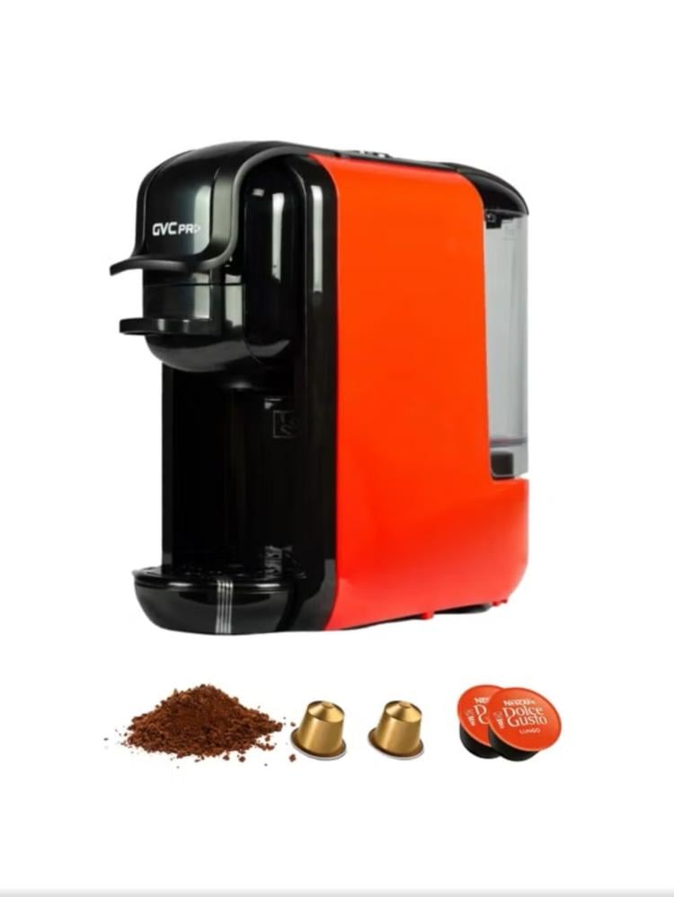 آلة تحضير القهوة جي في سي برو 3 في 1 كبسولات بجميع أنواعها موديل GVCM-1902