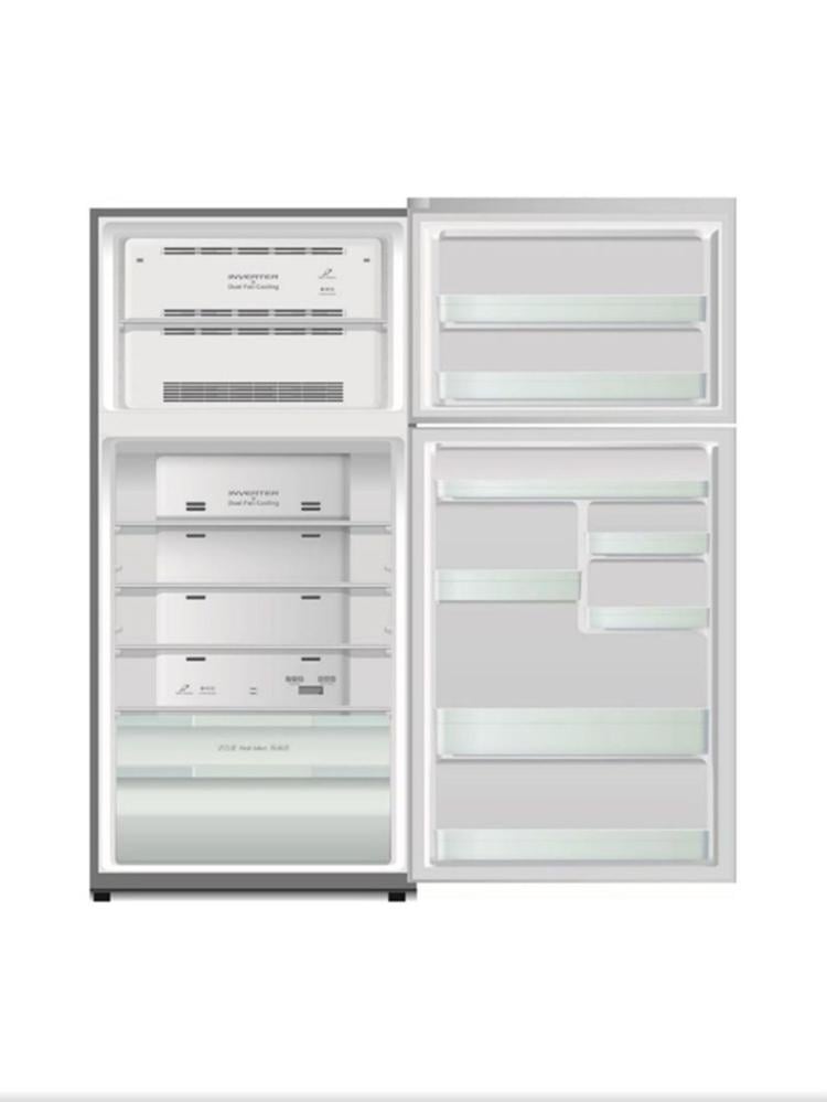 ثلاجة هيتاشي بابين ، 550 لتر، 19.4 قدم ، سلفر, تيلاندي R-V725PS7K PSV