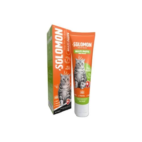 سلومون عصار معجون الشعير متعدد الفيتامينات للقطط البالغة بدون سكر 100 جرام