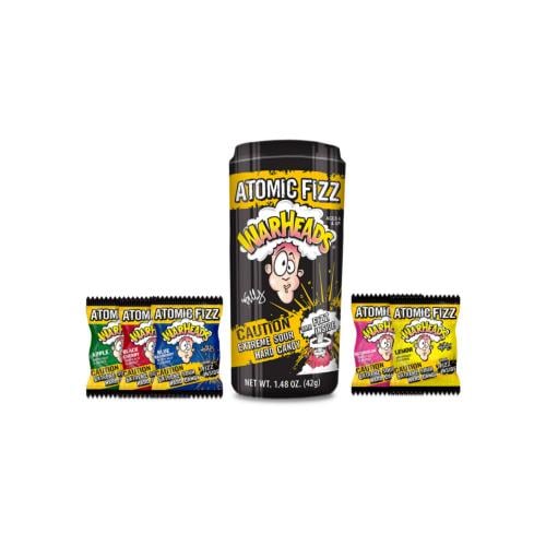 WARHEADS - Atomic Fizz Extreme Sour Fizzing Hard Candy - 42 g - One Can