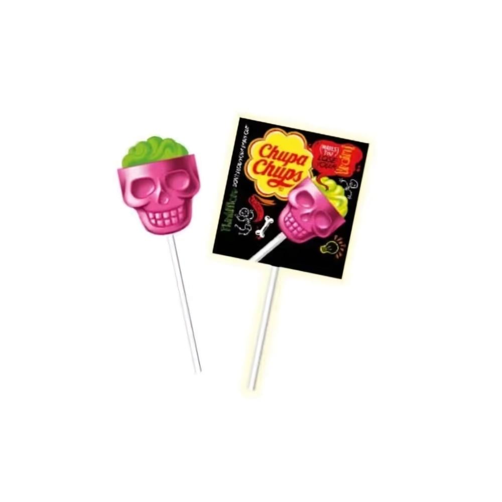 Chupa Chups Skull Lollipop Strawberry Lime - Delish R Us