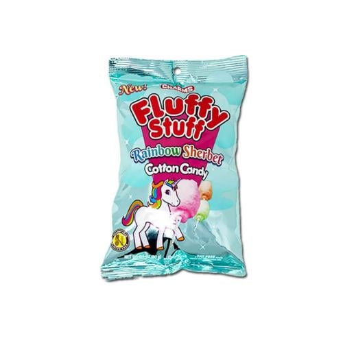 Charms Fluffy Stuff Rainbow Sherbet Cotton Candy - 60 g - Exclusive Imported Item from USA