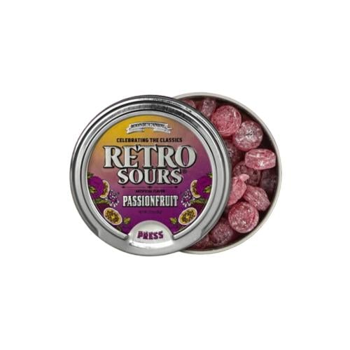 Retro Sour Passion Fruit Flavor Nostalgic Hard Candy 50 g - Exclusive Imported Item from USA