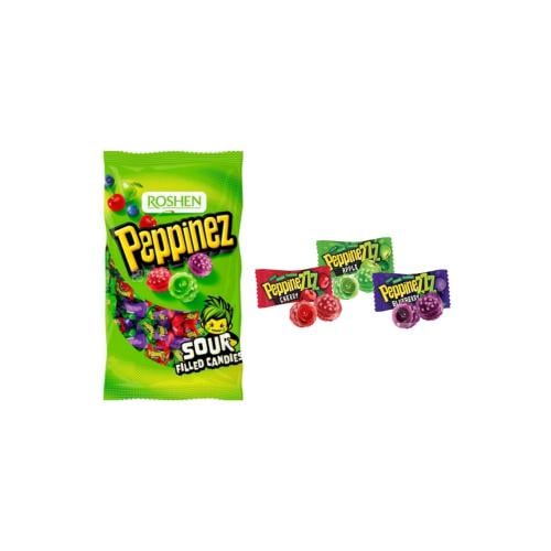 بيبينز حلاوة صلبة محشي سائل بنكهة التوت الحامض مستورد أوروبي - 3 حبات