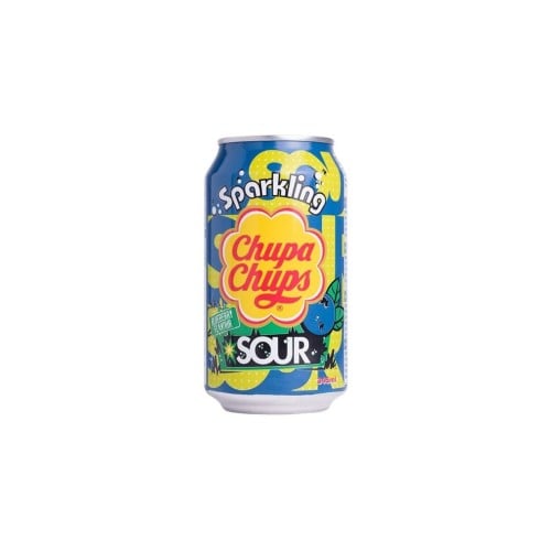 Chupa Chups - Sparkling Sour Blueberry - Exclusive Korean Item - 345 mL