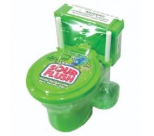 ساور فلش - حلاوة مصاص و بودرة حامضة تفاح أخصر حامض - 39 جرام