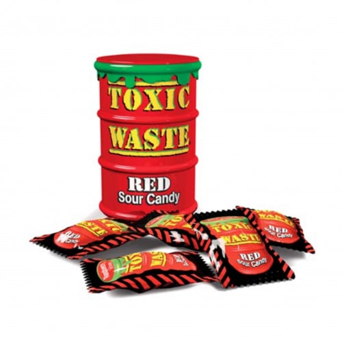 Toxic Waste Red Sour Candy - 48 g
