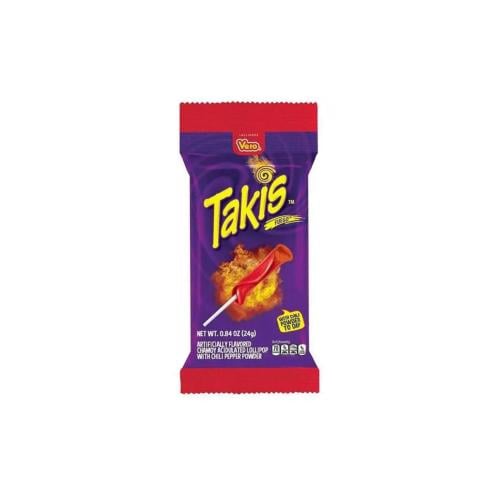 Takis Fuego Chamoy Lollipop with Chili Pepper Powder
