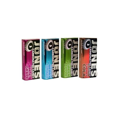 Jones Carbonated Candy Set of 4 Different Flavors - Exclusive Imported Item from USA