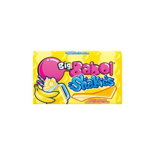 Big Babol Shakies - Banana Milkshake Flavor Bubble Gum - 26 g