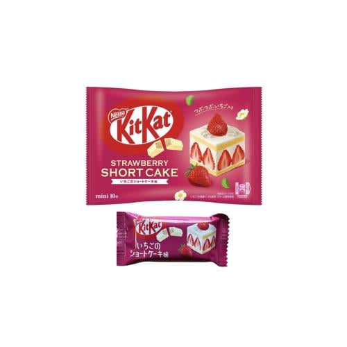 نستله كيت كات كيكة فراولة استروبري شورت كيك - منتج حصري مستورد من اليابان - (حبة / كيس)