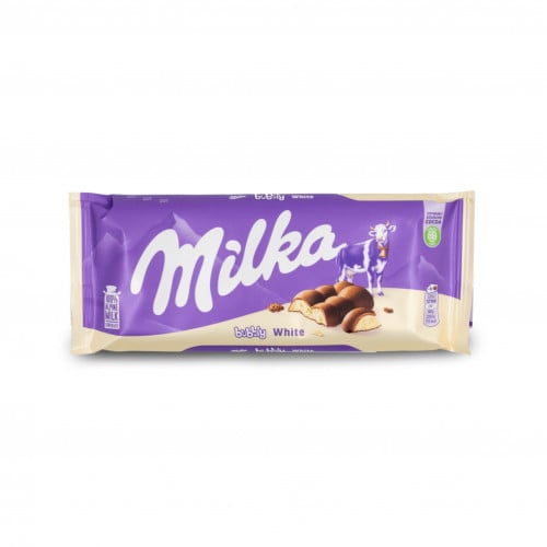 Milka Bubble White Alpine Milk - 95 g