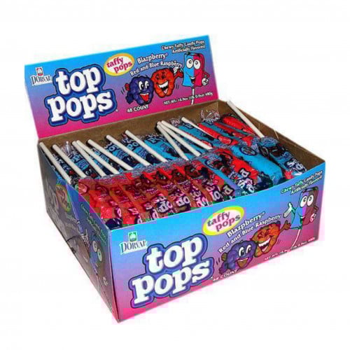 Top Pops Taffy Pops - Blazpberry - 10 g - (1 pc)